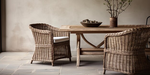 rattan dining chairs