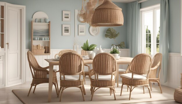 rattan dining chairs